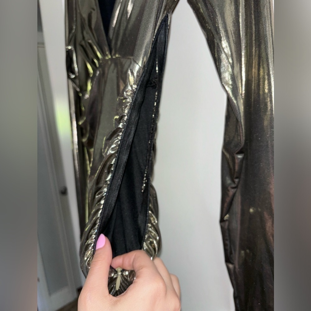 NWOT Gold Ribbed Dress - Picture 2 of 4